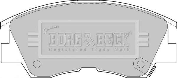 BORG & BECK Комплект тормозных колодок, дисковый тормоз BBP1511